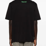 T-shirt con stampa grafica in nero Oamc peacemaker - uomo 