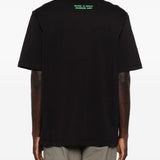 T-shirt con stampa grafica in nero Oamc peacemaker - uomo 
