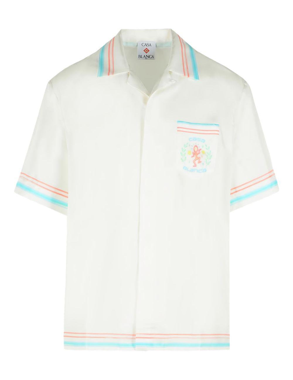 Camicia con stampa Dance Joy in bianco Casablanca - uomo 