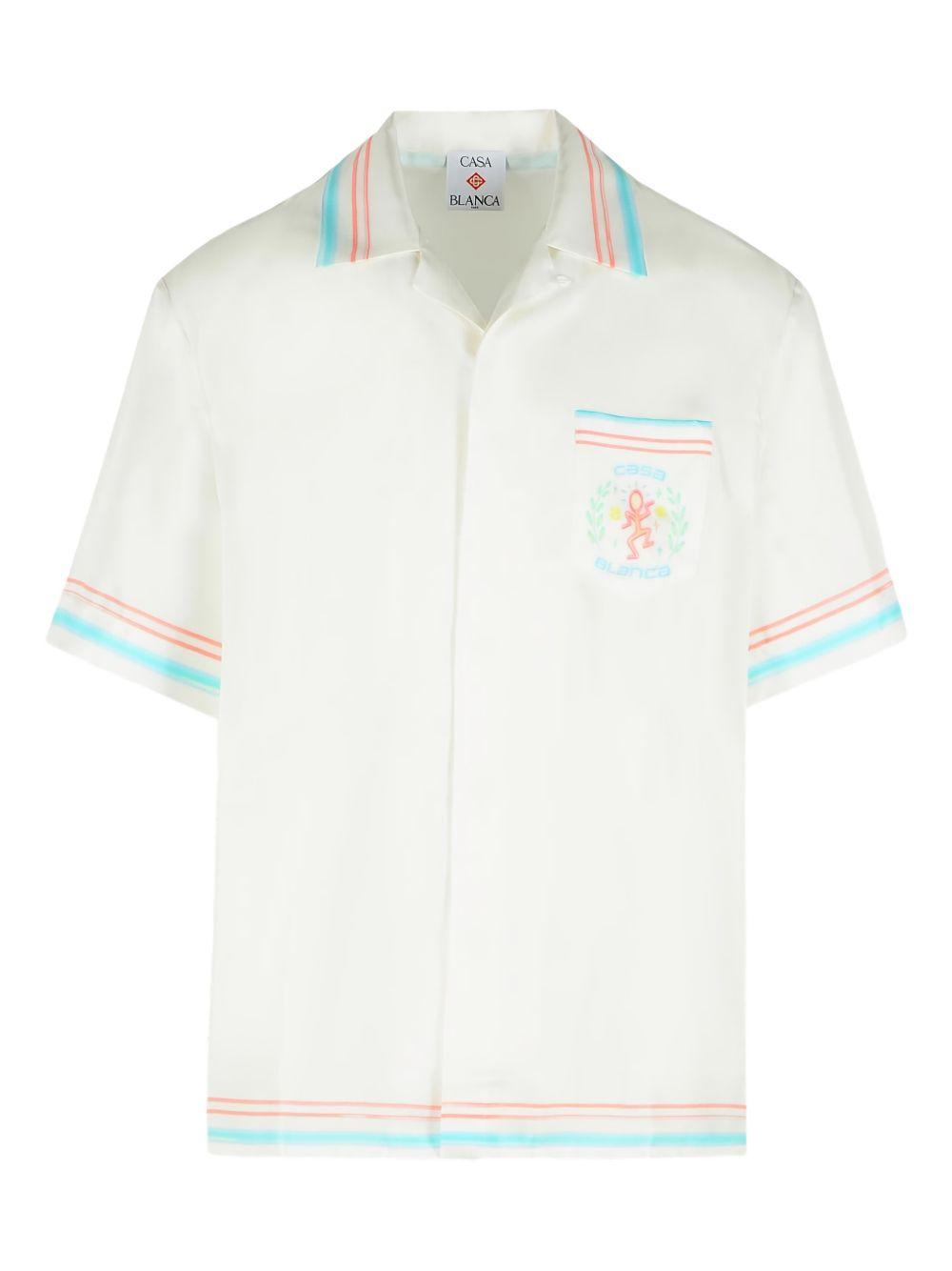 Camicia con stampa Dance Joy in bianco Casablanca - uomo 