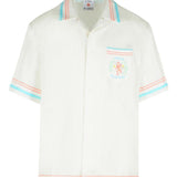 Camicia con stampa Dance Joy in bianco Casablanca - uomo 