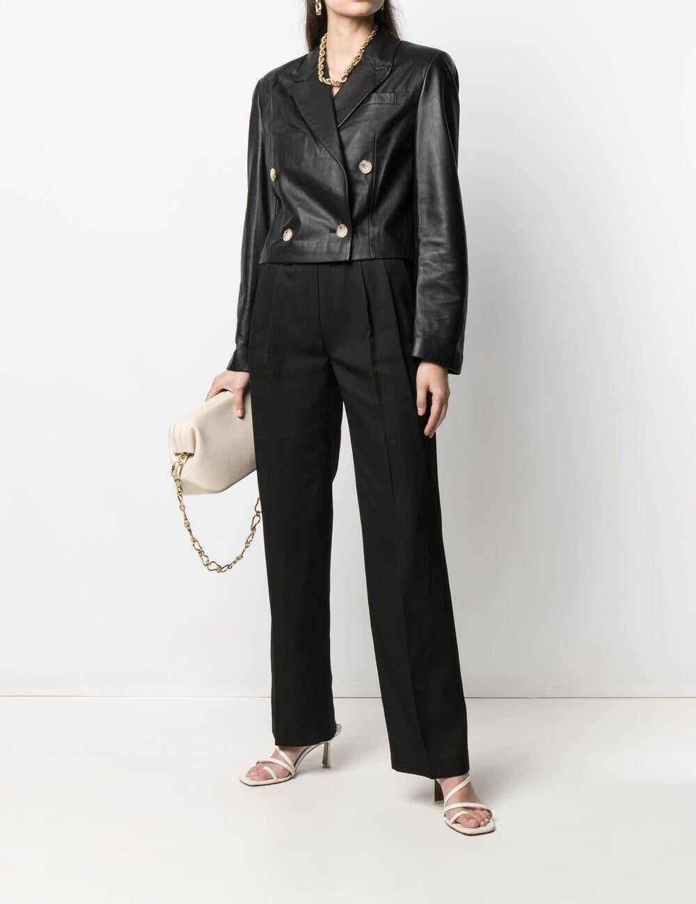 Pantaloni Takaroa in nero Loulou de saison - donna 