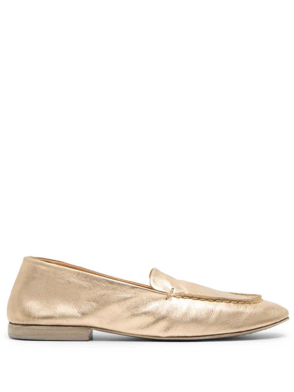 Mocassini in pelle in oro Marsell - donna 