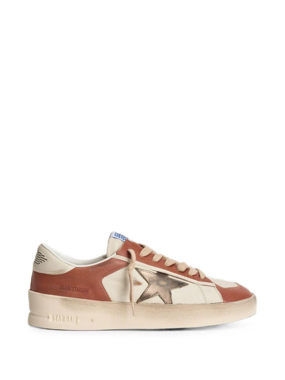Sneakers stardan in bianco e marrone Golden goose - uomo 