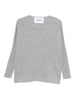 Maglione con scollo a V in grigio Gotha - donna