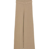 Pantaloni in maglia beige Aya Muse - donna 