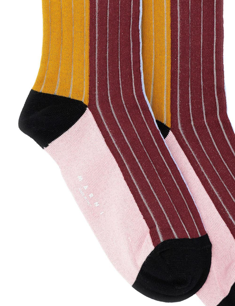 Calzini a righe in rosa Marni - donna 