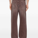 Jeans con effetto schiarito in marrone Our legacy - uomo 