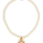 Collana con perle color oro 