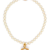 Collana con perle color oro 
