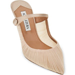 Mules in voile plissettato in rosa Aquazzura - donna 