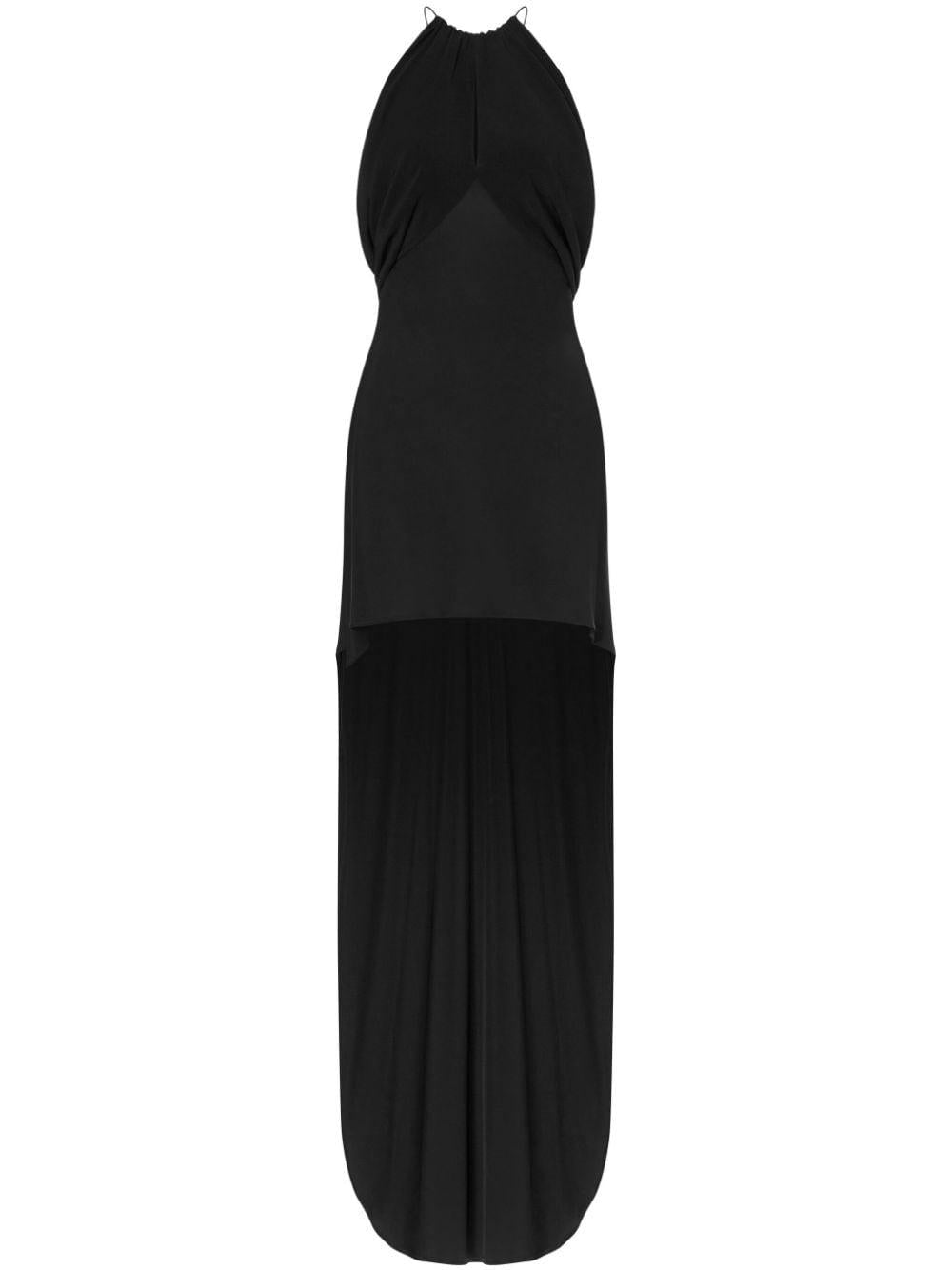 Abito con scollo all'americana in nero Philosophy di Lorenzo Serafini - donna 