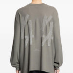 T-shirt a maniche lunghe in grigio 44 label group - uomo 