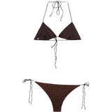 Bikini a triangolo in marrone Oséree - donna 