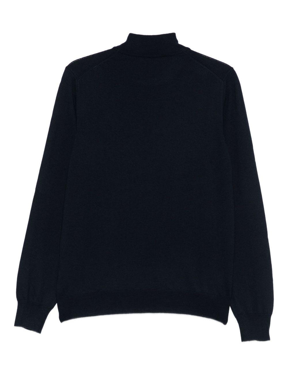 Maglione a collo alto in blu Tagliatore - uomo 