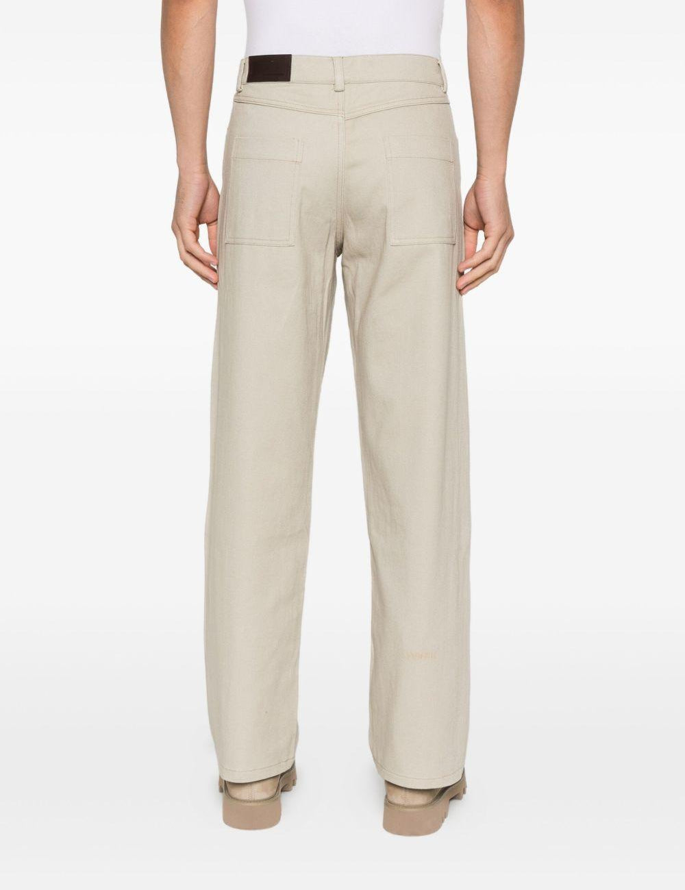 Jeans con tsche in beige Carrer - uomo 