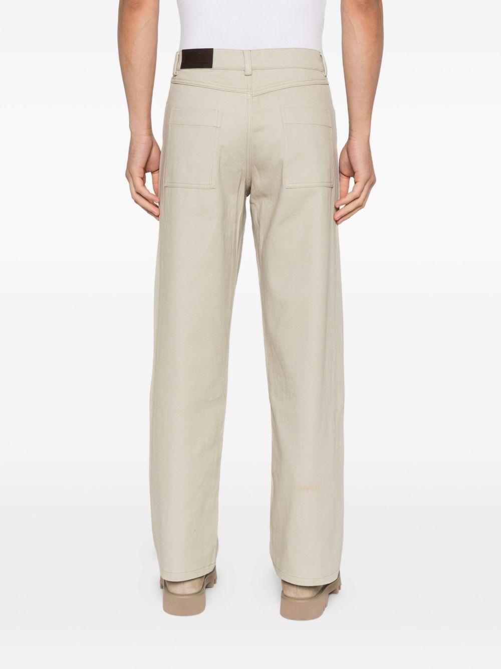 Jeans con tsche in beige Carrer - uomo 