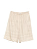 Pantaloncini con stampa monogramma in beige Toteme - donna