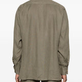 Camicia a maniche lunghe con tasche in verde Kiton - uomo 