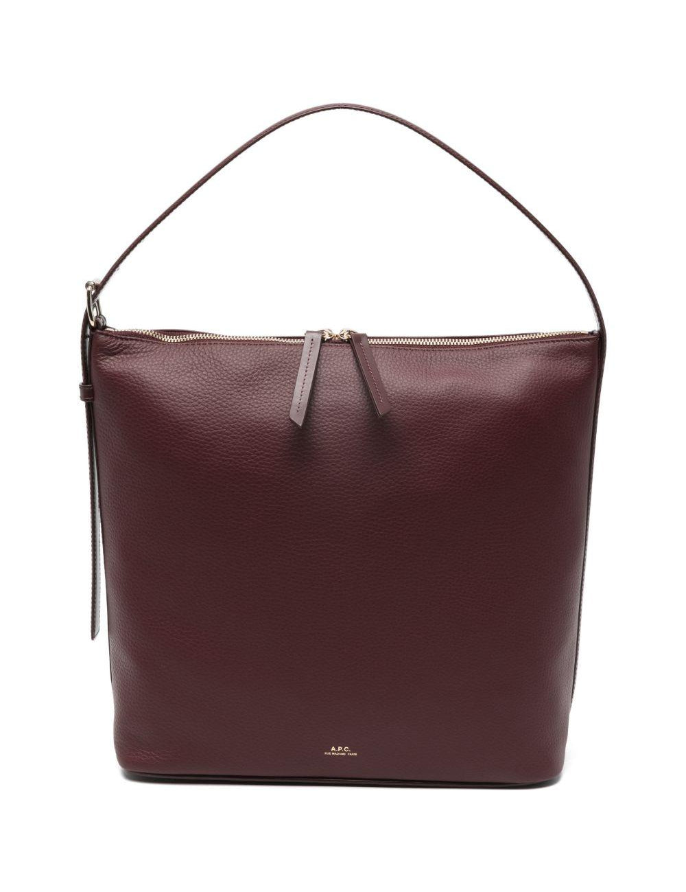 Borsa a spalla Vera in bordeaux A.P.C. - donna 