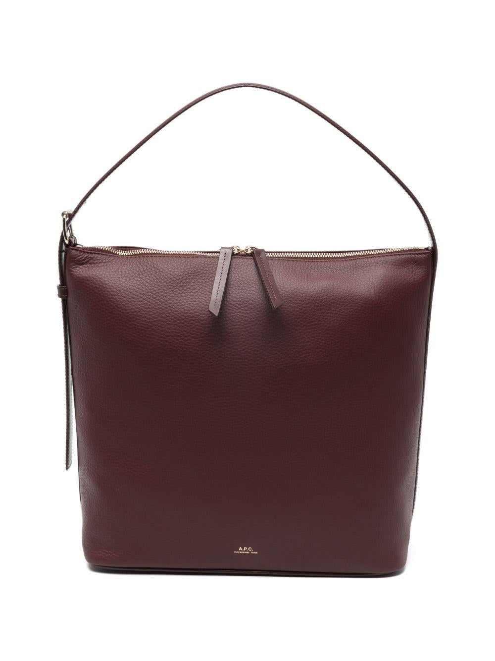 Borsa a spalla Vera in bordeaux A.P.C. - donna 