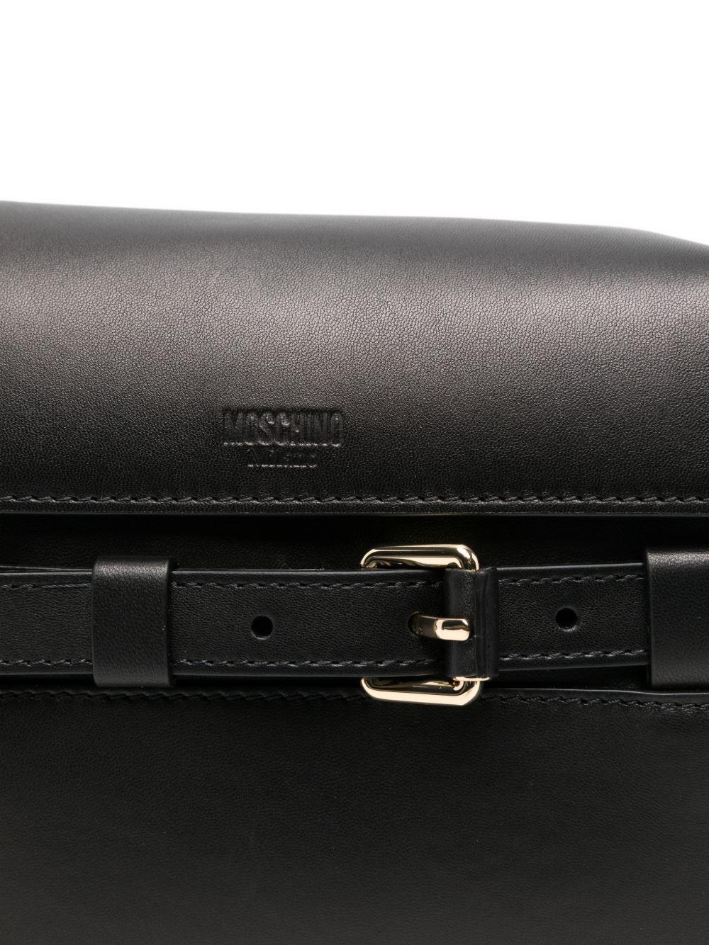Borsa a spalla tie-me in nero Moschino - donna 