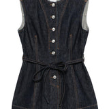Gilet denim dominio in blu Maxmara sportmax - donna 
