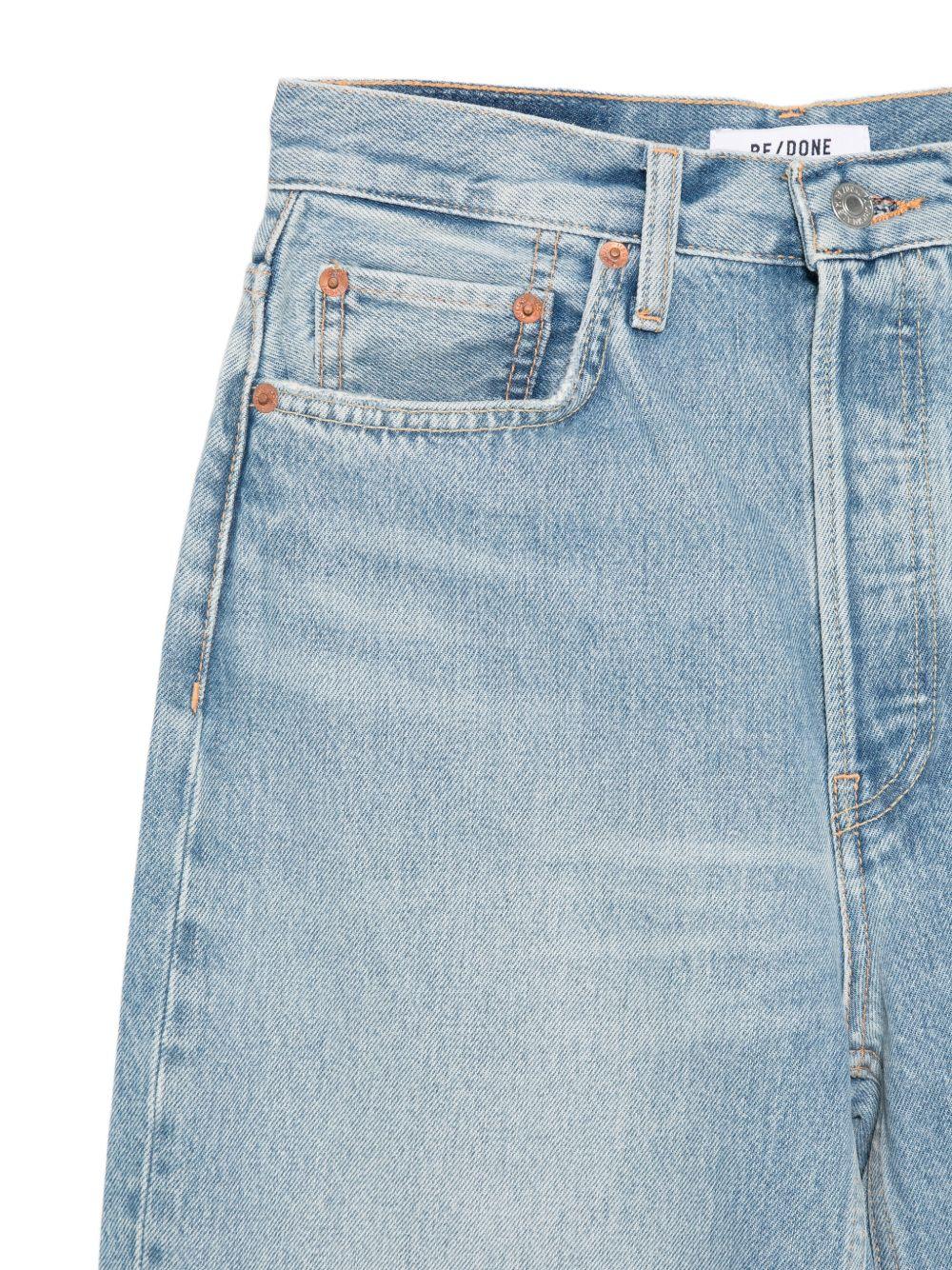 Jeans anni '70 a vita alta e gamba larga in celeste Re/done - donna 