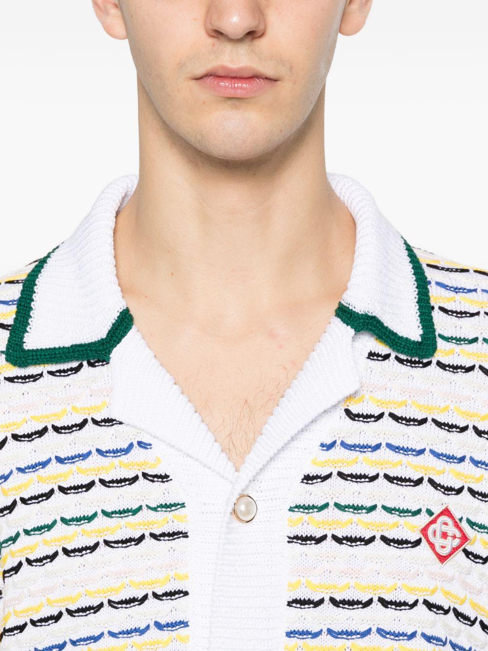 Camicia a righe in bianco Casablanca - uomo 
