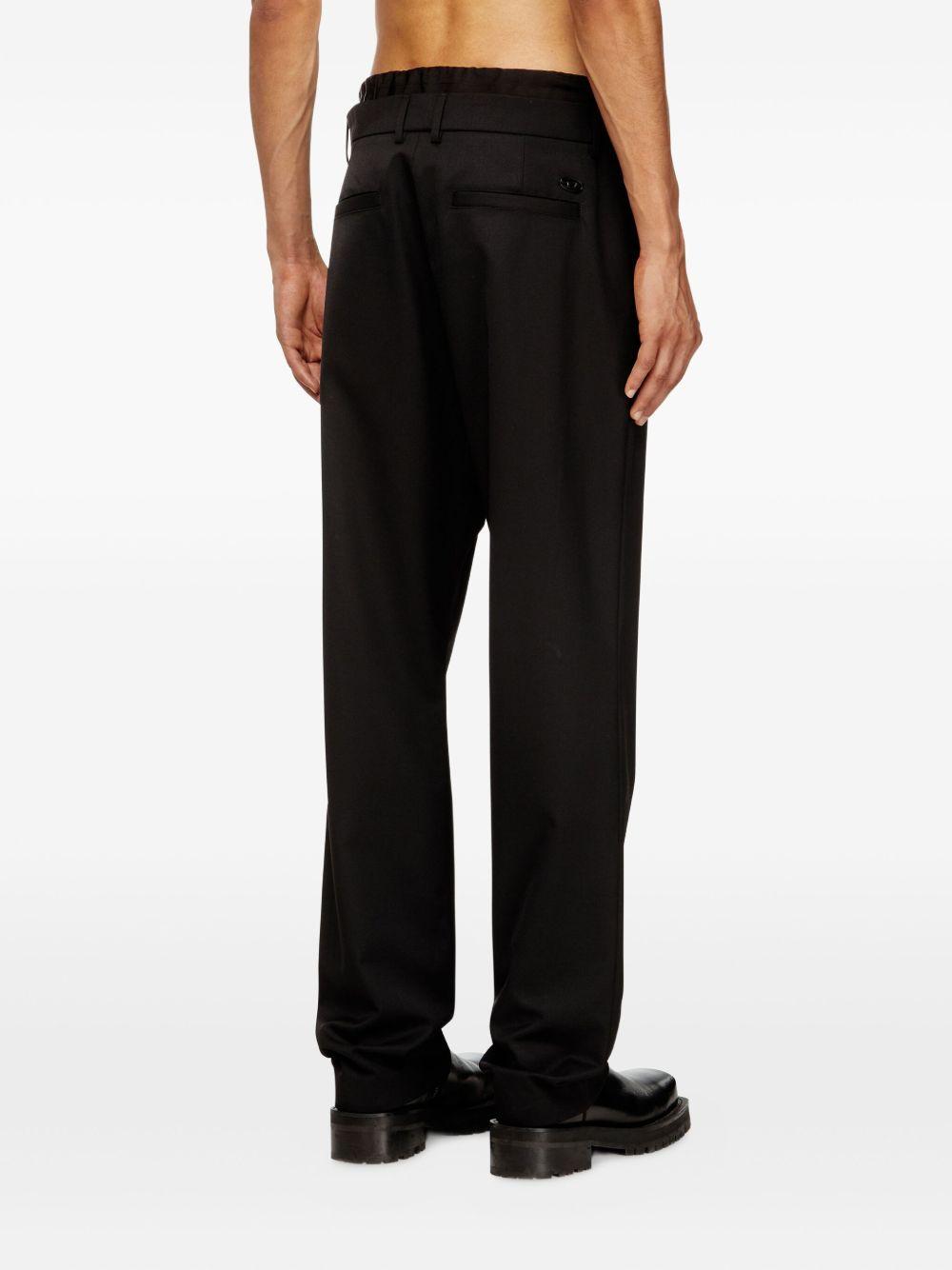 Pantaloni P-Owers con coulisse in nero Diesel - uomo 