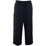 Pantaloni elasticizzati a larga costina in nero Y-3 - uomo 