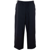 Pantaloni elasticizzati a larga costina in nero Y-3 - uomo 