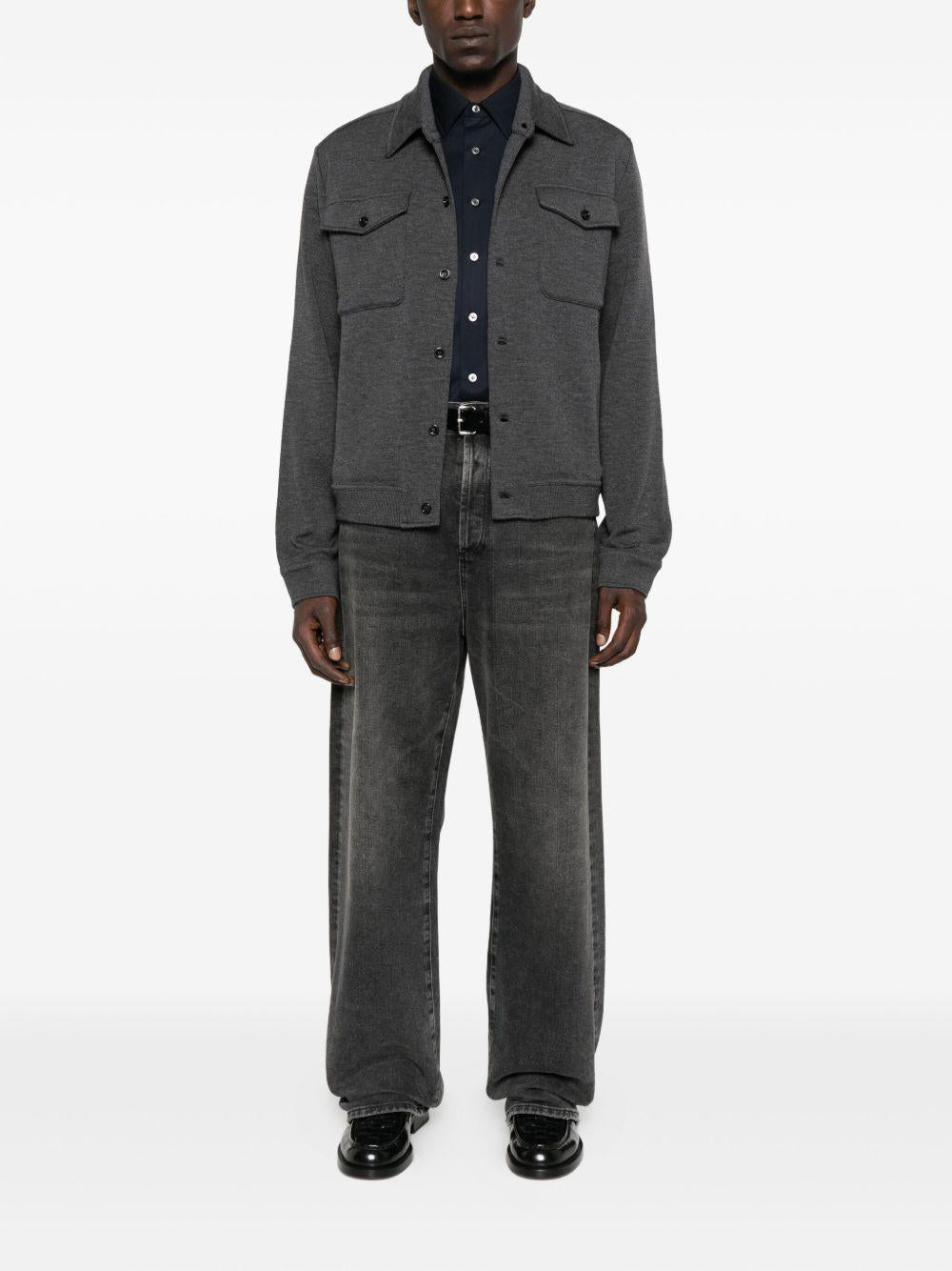 Camicia a maniche lunghe con bottoni in blu Lardini - uomo 