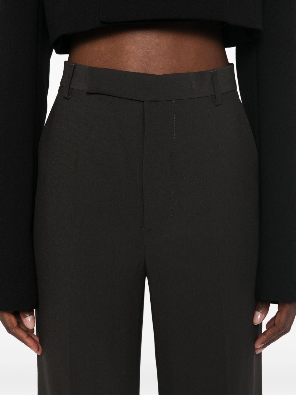 Pantaloni sartoriali a gamba dritta in grigio Rick Owens - donna 