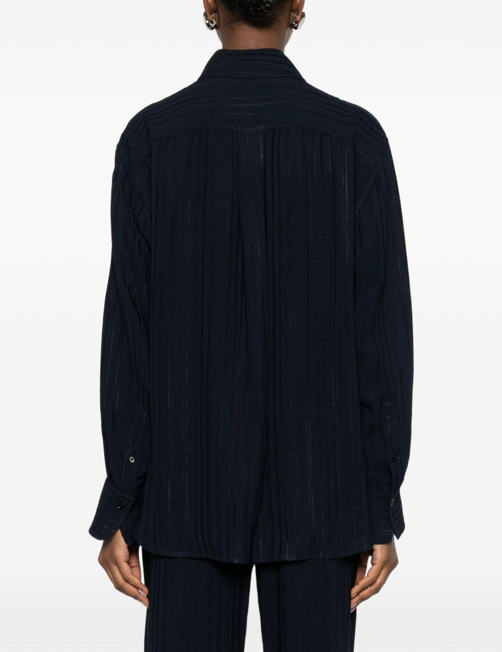 Camicia pigiama in blu victoria beckham - donna 