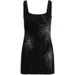 Abito con perline in nero Staud - donna 