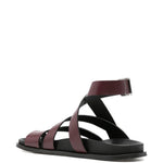 Sandali in pelle in bordeaux Alohas - donna 