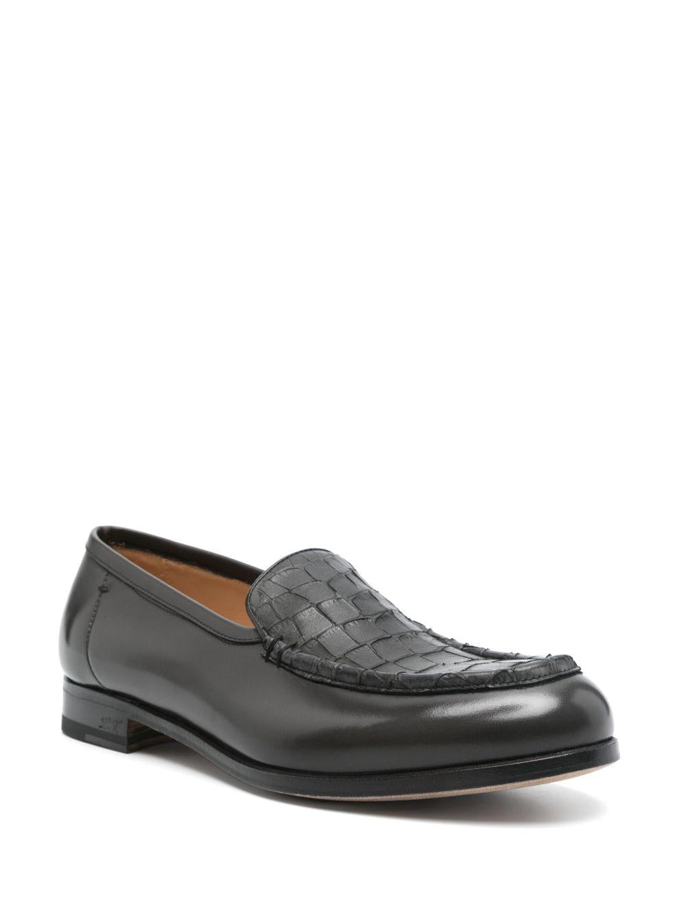 Mocassini in pelle in grigio Lidfort - uomo 