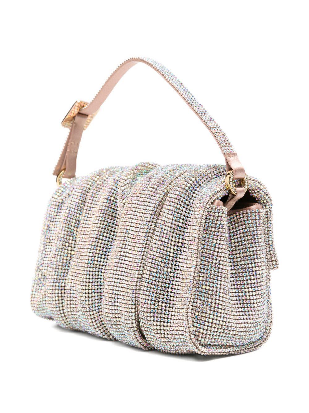 Borsa a mano con cristalli in rosa Benedetta Bruzziches - donna 