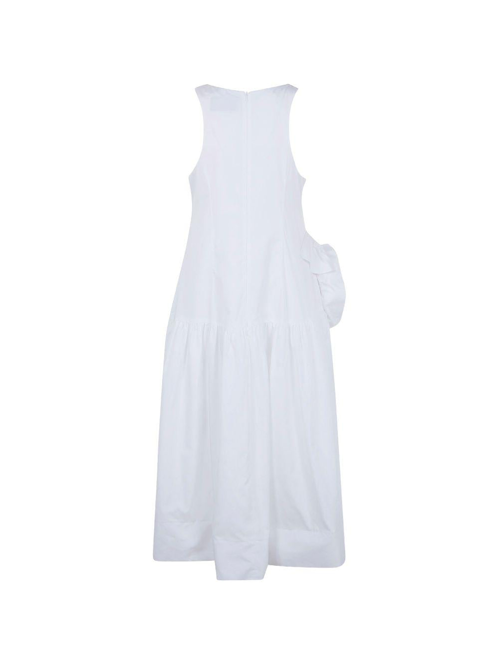 Abito midi smanicato in bianco Simone Rocha - donna 