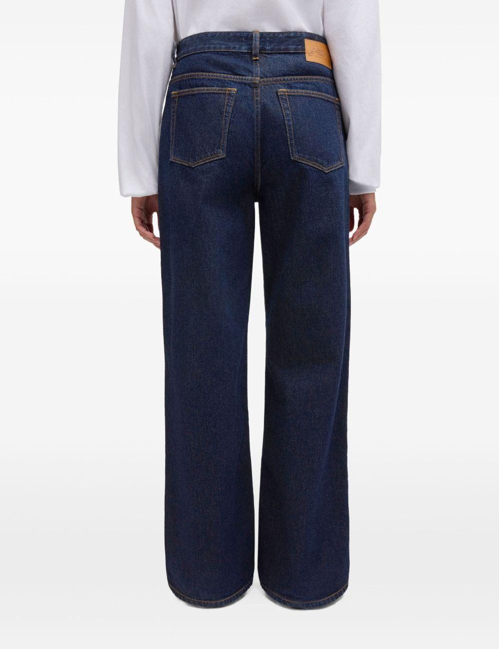 Jenas a gamba dritta in blu Ganni - donna 