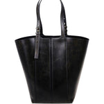 Borsa shopping 24.7 in pelle in nero Golden goose - donna 