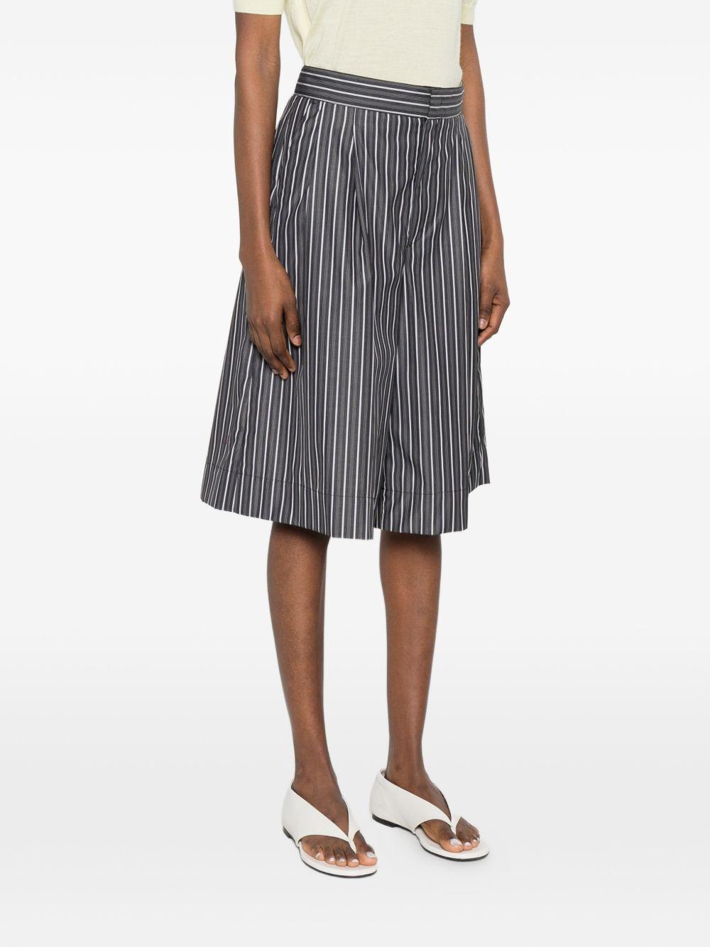 Shorts culottes a righe in grigio Soeur - donna 