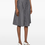 Shorts culottes a righe in grigio Soeur - donna 