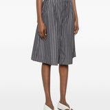 Shorts culottes a righe in grigio Soeur - donna 