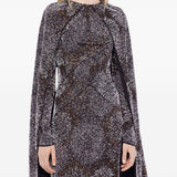 Abito con perline in nero Rabanne - donna 