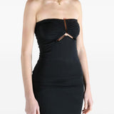 Top a tubino con cut-out in nero Rick owens - donna 