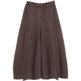 Pantaloni plissé in marrone ISSEY MIYAKE - donna 