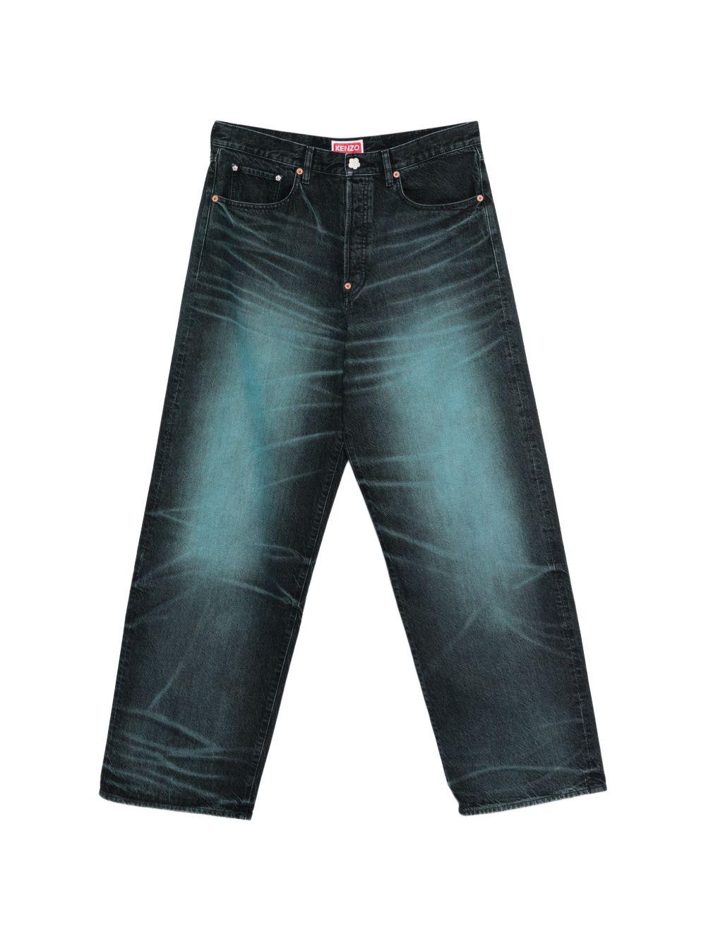 Jeans lavati in blu Kenzo - uomo 