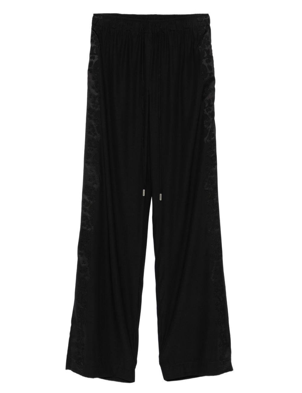 Pantaloni con coulisse in nero Ermanno scervino - donna 